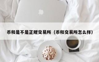 币和是不是正规交易所（币和交易所怎么样）