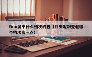 fion属于什么档次的包（菲安妮跟蔻驰哪个档次高一点）