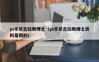 pi币尼古拉斯博士（pi币尼古拉斯博士资料是假的）