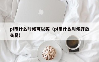 pi币什么时候可以买（pi币什么时候开放交易）