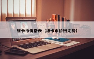 维卡币价格表（维卡币价格走势）