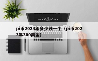 pi币2023年多少钱一个（pi币2023年300美金）