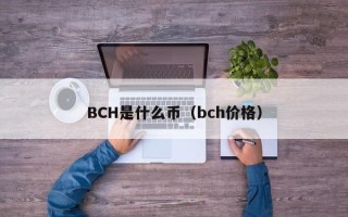 BCH是什么币（bch价格）