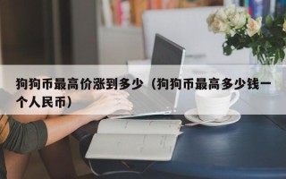 狗狗币最高价涨到多少（狗狗币最高多少钱一个人民币）