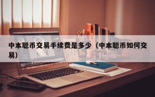 中本聪币交易手续费是多少（中本聪币如何交易）