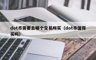 dot币需要去哪个交易所买（dot币值得买吗）