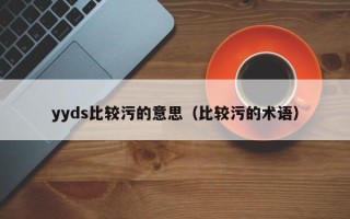 yyds比较污的意思（比较污的术语）