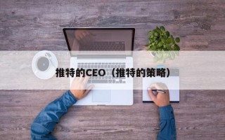 推特的CEO（推特的策略）