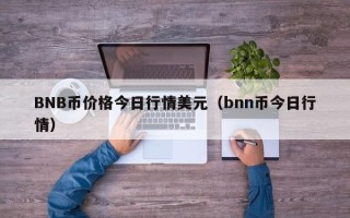 BNB币价格今日行情美元（bnn币今日行情）