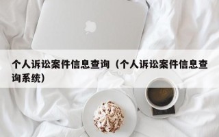 个人诉讼案件信息查询（个人诉讼案件信息查询系统）