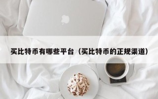 买比特币有哪些平台（买比特币的正规渠道）