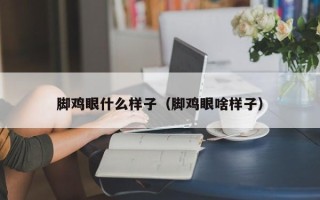 脚鸡眼什么样子（脚鸡眼啥样子）