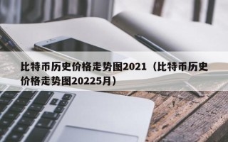 比特币历史价格走势图2021（比特币历史价格走势图20225月）