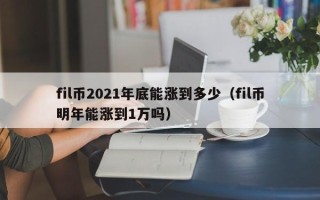 fil币2021年底能涨到多少（fil币明年能涨到1万吗）