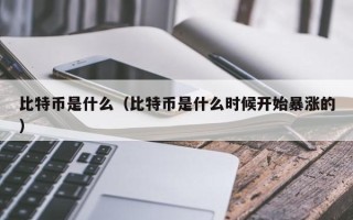 比特币是什么（比特币是什么时候开始暴涨的）