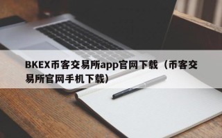 BKEX币客交易所app官网下载（币客交易所官网手机下载）