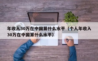 年收入30万在中国算什么水平（个人年收入30万在中国算什么水平）