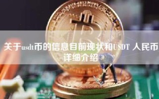 关于usdt币的信息目前现状和USDT 人民币详细介绍