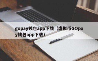 gopay钱包app下载（虚拟币GOpay钱包app下载）