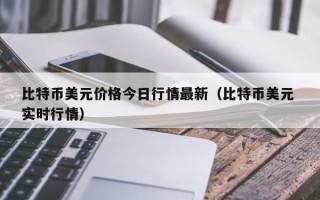 比特币美元价格今日行情最新（比特币美元 实时行情）