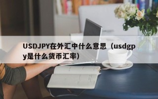 USDJPY在外汇中什么意思（usdgpy是什么货币汇率）