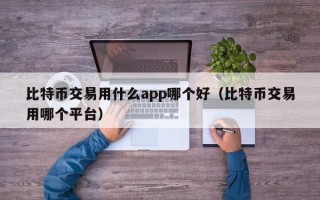 比特币交易用什么app哪个好（比特币交易用哪个平台）