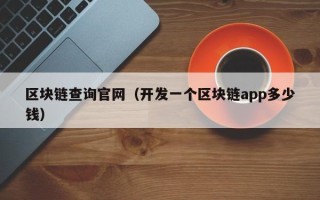 区块链查询官网（开发一个区块链app多少钱）