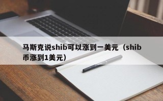 马斯克说shib可以涨到一美元（shib币涨到1美元）