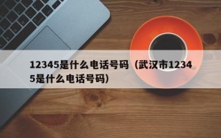 12345是什么电话号码（武汉市12345是什么电话号码）