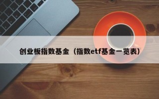 创业板指数基金（指数etf基金一览表）