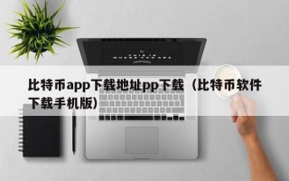 比特币app下载地址pp下载（比特币软件下载手机版）