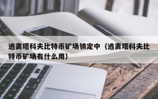 逃离塔科夫比特币矿场锁定中（逃离塔科夫比特币矿场有什么用）