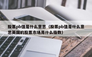 股票pb值是什么意思（股票pb值是什么意思英国的股票市场用什么指数）