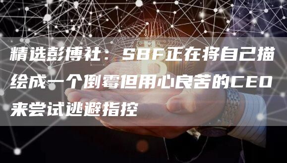 精选SBF正在将自己描绘成一个倒霉但用心良苦的CEO来尝试逃避指控-第1张图片-科灵网