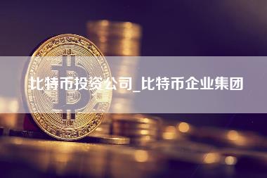 比特币投资公司_比特币企业集团-第1张图片-科灵网