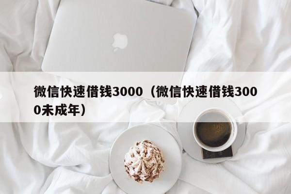 微信快速借钱3000（微信快速借钱3000未成年）-第1张图片-科灵网