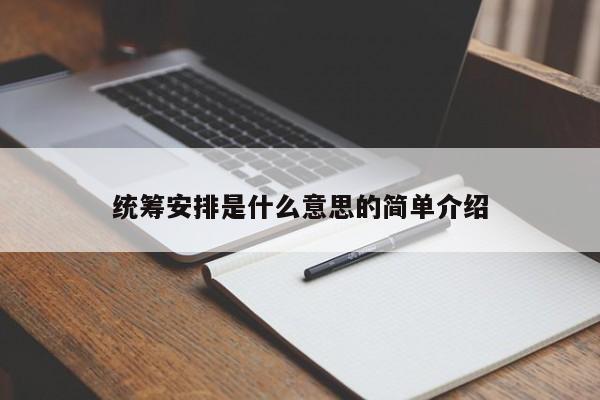 统筹安排是什么意思的简单介绍-第1张图片-科灵网