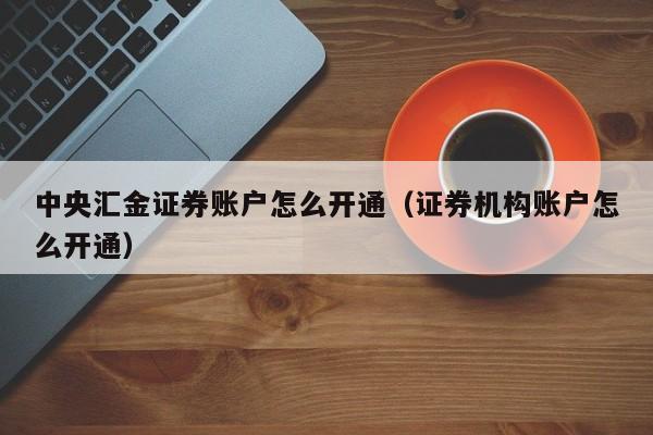 中央汇金证券账户怎么开通（证券机构账户怎么开通）-第1张图片-科灵网