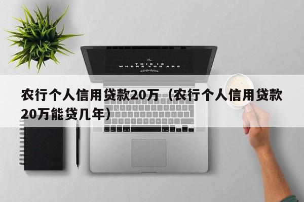 农行个人信用贷款20万（农行个人信用贷款20万能贷几年）-第1张图片-科灵网