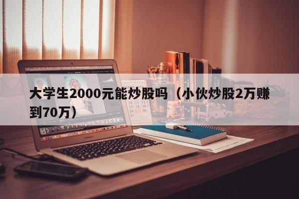 大学生2000元能炒股吗（小伙炒股2万赚到70万）-第1张图片-科灵网