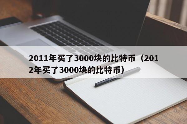 2011年买了3000块的比特币（2012年买了3000块的比特币）-第1张图片-科灵网