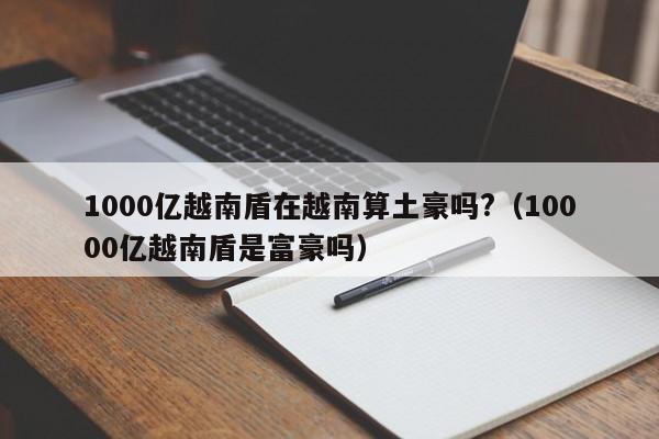 1000亿越南盾在越南算土豪吗?（10000亿越南盾是富豪吗）-第1张图片-科灵网