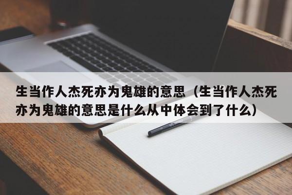 生当作人杰死亦为鬼雄的意思（生当作人杰死亦为鬼雄的意思是什么从中体会到了什么）-第1张图片-科灵网