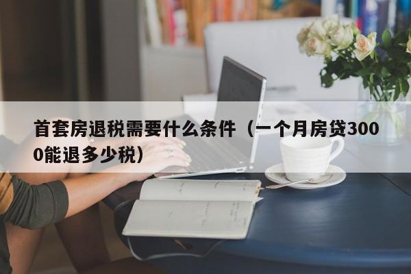 首套房退税需要什么条件（一个月房贷3000能退多少税）-第1张图片-科灵网